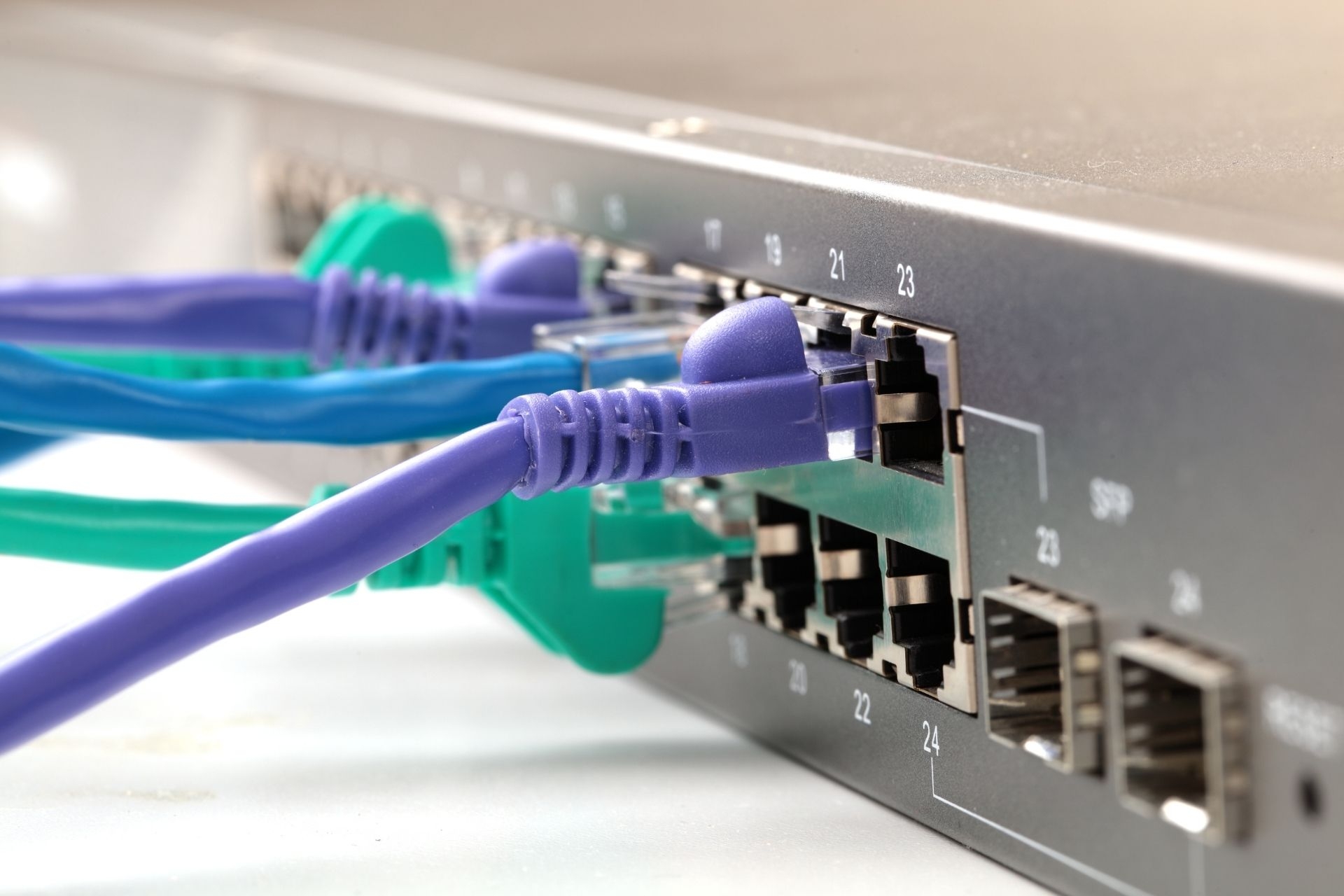 How does GPON ensure secure data transmission over fiber-optic networks?