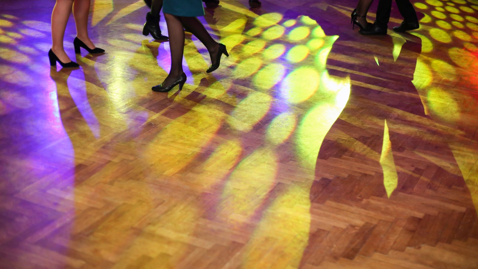 Black and White Checkered Dance Tiles